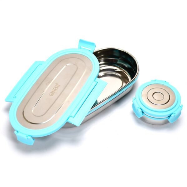 Ganesh Stainless Steel Lunch Box & Container Set of 2