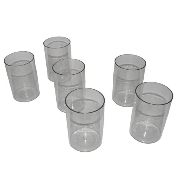 Apex Everyday Plastic Glass Set – 6 Pieces Lightweight & Unbreakable