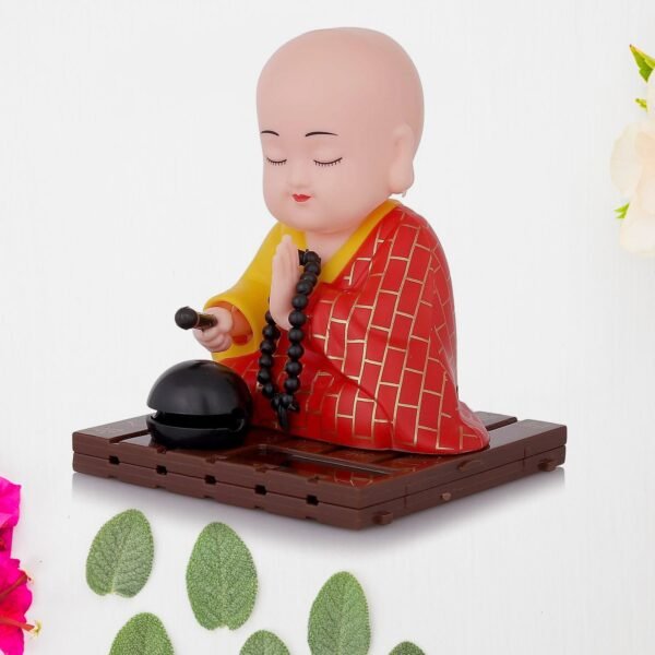 Solar Powered Sitting Buddha Statue (1 Pc / Medium)