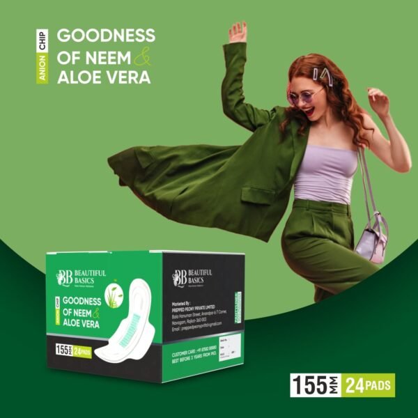 Sanitary Pantyliners with Neem & Aloe Vera – Ultra Thin (24 Pcs)