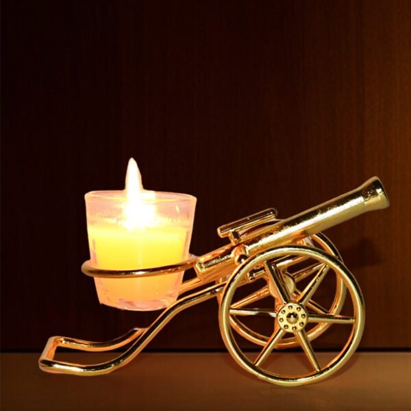 Top Cannon Tealight Holder / Candle Holder, Diwali (1 Pc)