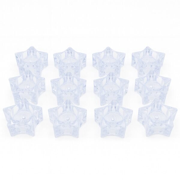 Set of 12 LED Crystal-Effect Flameless Smokeless Candles