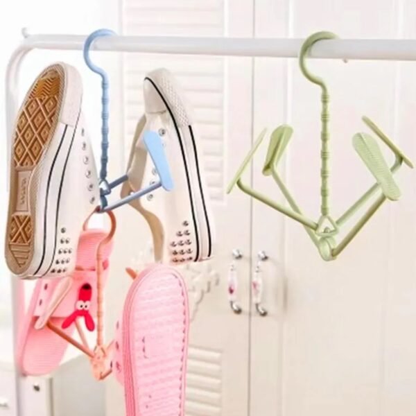 Hanging Shoe Rack Rotating Four Hooks Portable Drying Shoe Rack