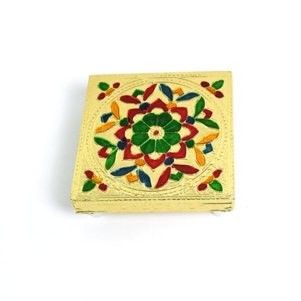 05_d1a90ac1-deb0-4141-888a-0dcc25d98394.jpg Handicraft Wood Chowki for Pooja , Wooden Bajot (1 Pc / Mix Descign & Color)