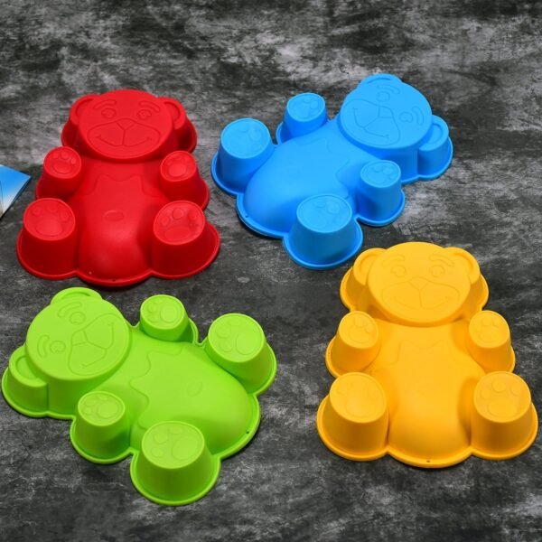 Set of 4 Silicone Animal Moulds for Cake, Chocolate, Soap & Candle Making, Diwali