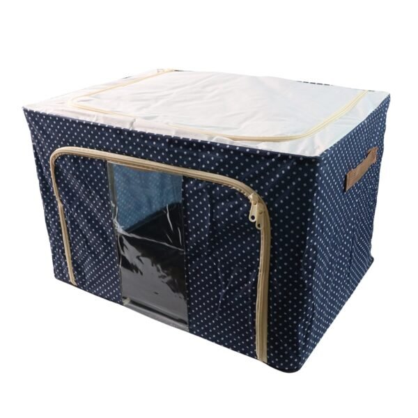 Foldable Steel-Frame Clothes Storage Box - (50x40 Cm)