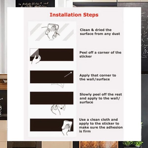 Blackboard Erasable Wall Sticker Chalkboard Sticker Wall Stickers Mural