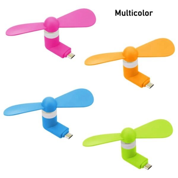 Micro / Android USB Mini Fan Flexible USB Fan (1 Pc / With Card Packing)