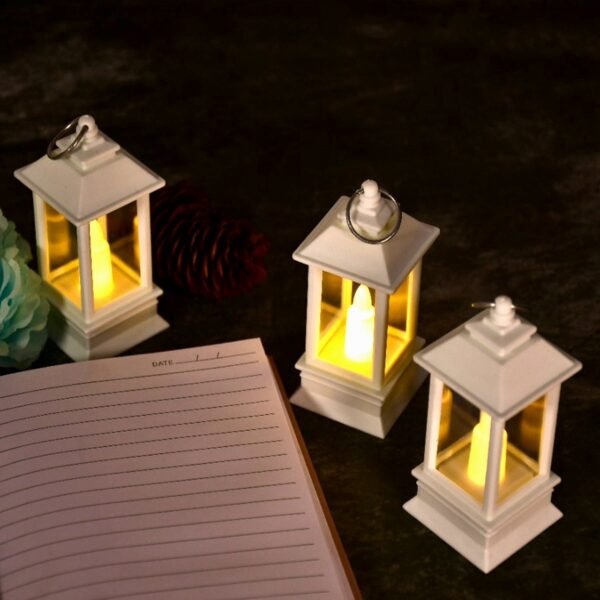 Classic Style Lantern With Artificial Rustic Battery-Operated Flameless Candle Light For Home Decoration (Pack of 24)
