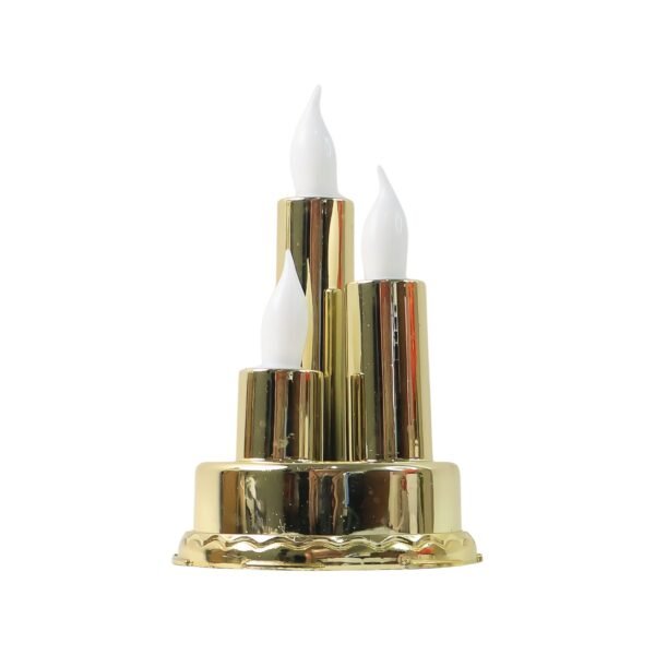 LED Flameless Candle Lamp with Triple Candle Design (1 Pc)
