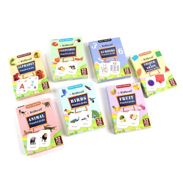 7-in-1 Kidkraft Early Learner Flashcard Combo Set ( 224 PC  CARD)