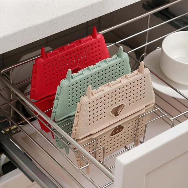 Flexi fold Storage Basket Box with Holes Ventilated Design (23×20 Cm / 1 Pc)