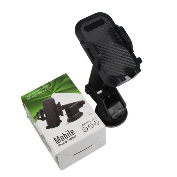 Car Dashboard Mobile Phone Holder – 3-in-1 Adjustable Smartphone Mount