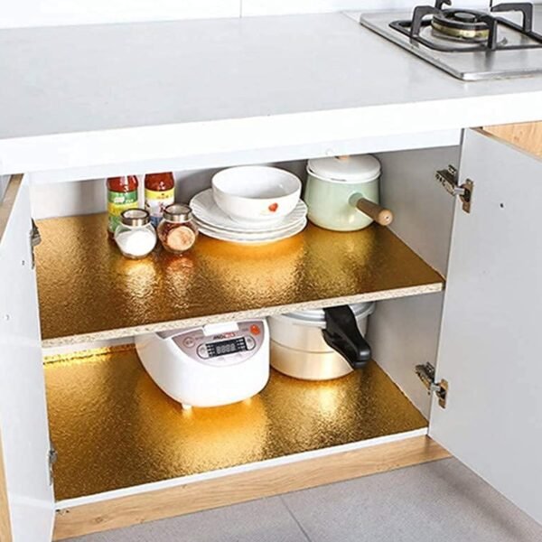 Oil-Proof Aluminum Foil Sticker – Waterproof Self-Adhesive Kitchen Wallpaper