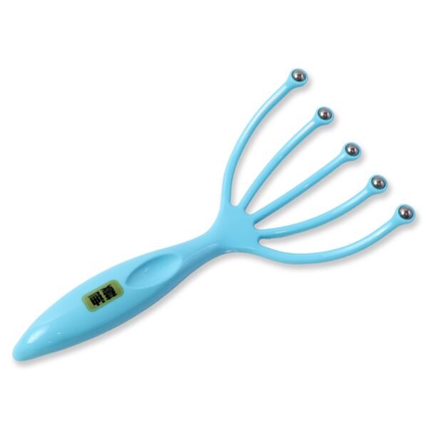 Handheld Five-Finger Head Massager with Rolling Ball Tips (1 Pc)