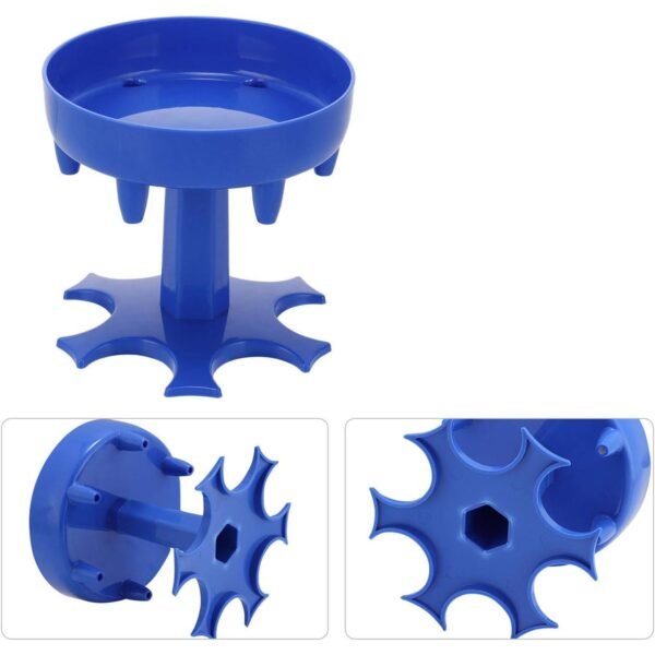 6-Way Plastic Shot Glass Dispenser with Holder Stand (1 Pc)