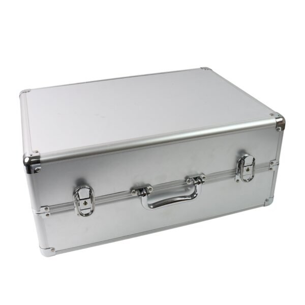 Aluminium & Wooden Multipurpose Portable Suitcase (45×29×20 Cm / 1 Pc)