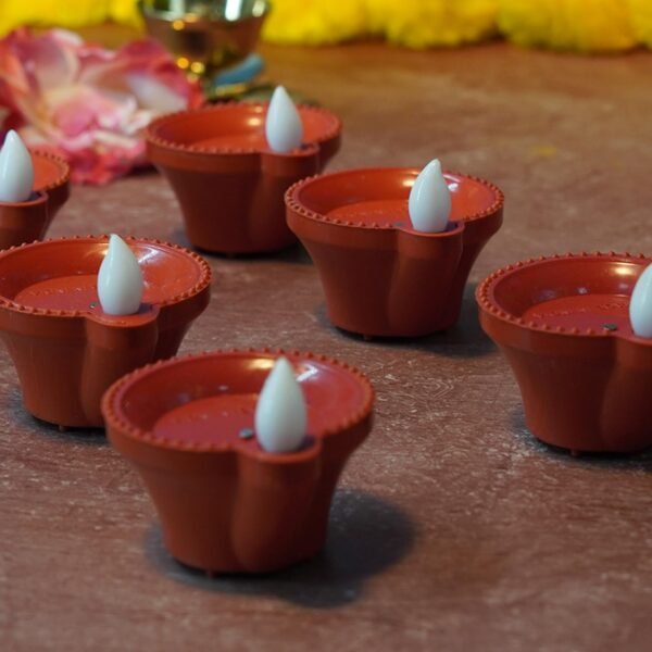 05_e877bda9-2b29-4d74-bdfa-a4f79b6555eb.jpg Water Sensor Diyas for Diwali Decoration, Diwali (12 Pcs Set)
