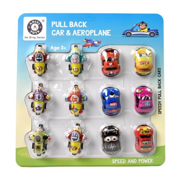 05_e9afaef8-12dd-43f4-a0a2-f137f111c16f.jpg Mini Pull Back Car & Aeroplane PVC Plastic Pull Back Car Cartoon Toys (12 Pcs Set)