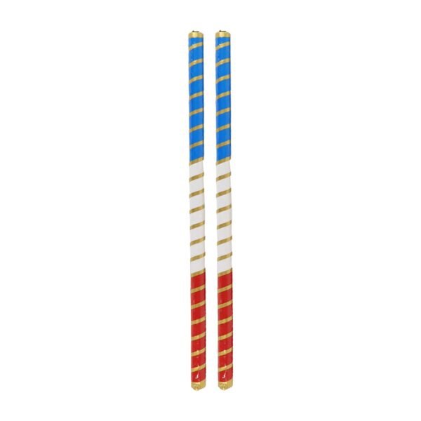 Traditional Decorative Dandiya Sticks Pair for Navratri, Garba (2 Pc)