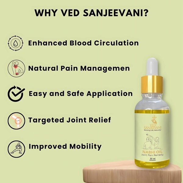 Ved Sanjeevani Nabhi Oil for Joint Pain Relief (30ML / 1 Pc)