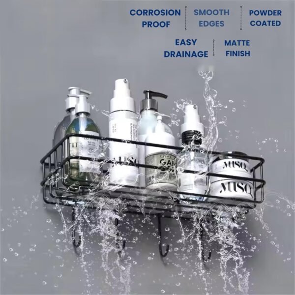 3 1 Shower Shelf Rack for storing and holding various household stuffs and items etc.