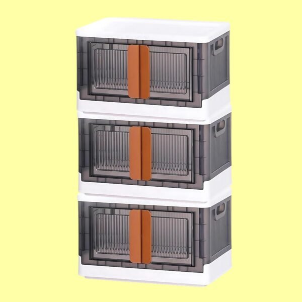 Plastic Folding Wardrobe Storage Organizer (3 Layer / 1 Pc)