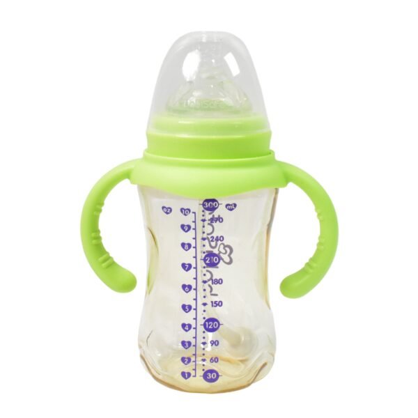 05_f203414f-373a-42a4-ac88-2b70ec223f84.jpg Plastic Baby Feeding Bottle with Handles, Cleaning brush & Straw (300 ML / 1 Pc)