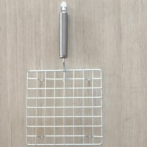 Square Stainless Steel Barbecue Grill with Steel Handle