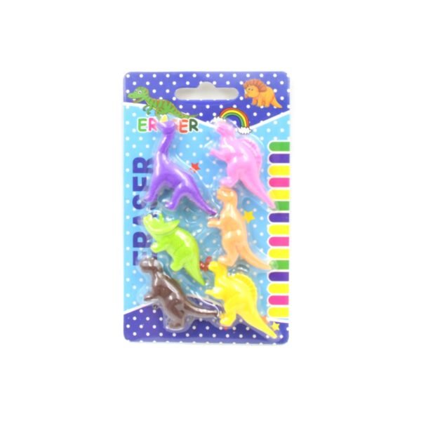 Dinosaur Shaped Erasers, 3D Puzzle Erasers (6 Pcs Set)