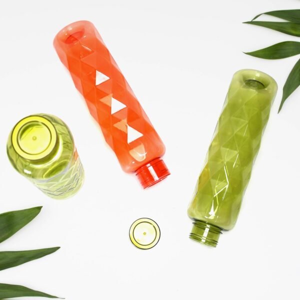 3Pc Set Diamond Cut Bottle Used for storing water and beverages purposes for people