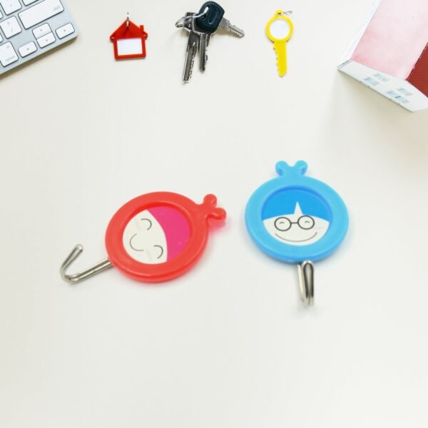 Multipurpose Self-Adhesive Hooks (2 Pc): Heavy Duty, Waterproof, Bathroom, Kitchen (2 Pc)