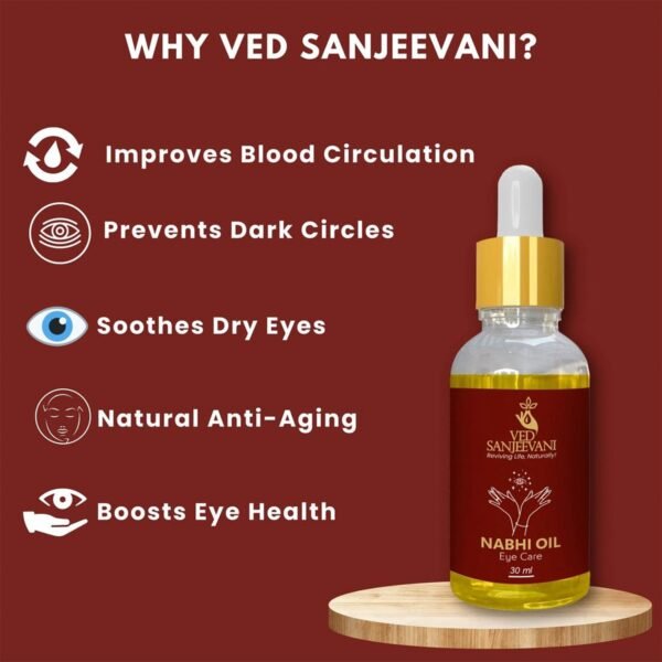 Ved Sanjeevani 100% Organic Ayurvedic Nabhi Oil for Eye Care (30ML / 1 Pc)