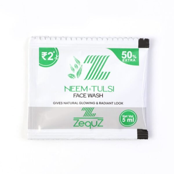 Zequz Neem & Tulsi Herbal Face Wash Sachet (5 ML / 1 Pc)