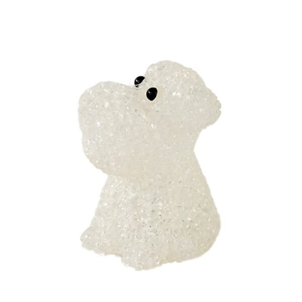 Dog Shape Crystal LED Night Light Lamp – Cute Glowing Animal Decorative Light (1 Pc)