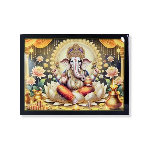05_ff703a99-5f43-4908-b0ca-61f7ab5cfbf3.jpg Divine Lord Ganesha Wall Painting Wooden Frame Mix Design, 60x45 Cm Approx (1 Pc)