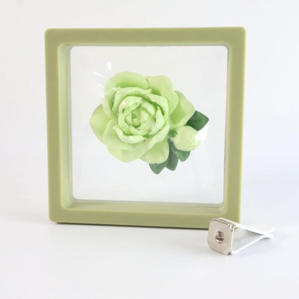 Rose Flower Car Air Freshener Clip for AC Vent with Perfume Bottle 10ML (1 Pc)