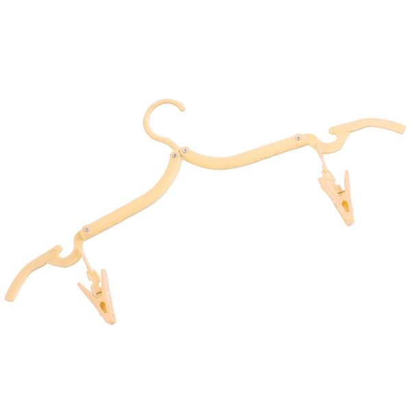 Folding Hanger with Clips for Clothes, Adjustable Hanger (1 Pc)