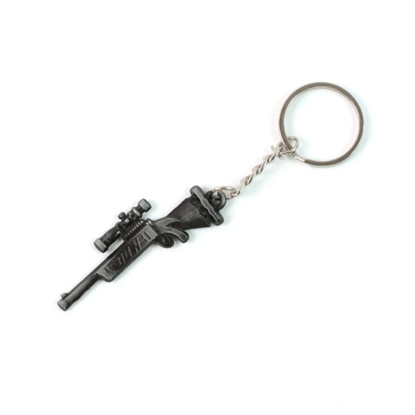 Premium Metal Rifle Gun Shape Keychain (1 Pc)