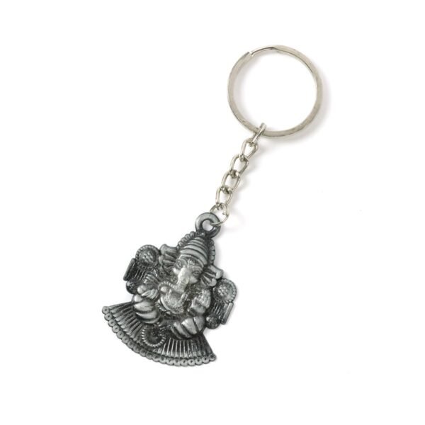 05_keychain_fad11d30-bb15-46e0-9d45-e31e2befca55.jpg Lord Ganesha Sitting Design Silver Keychain (1 Pc)