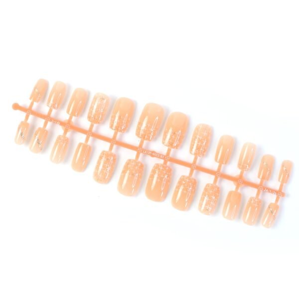 Elegant Nude Glossy Artificial Nail Tips fake nails (24 Pc Set)