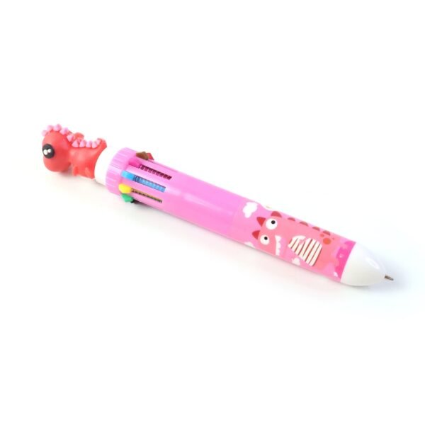 Cute Character Design 10-in-1 Multicolor Ball Pen (1 Pc)