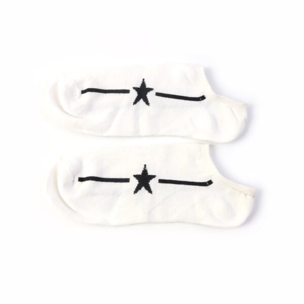 05_socks_ec0a5538-2054-443e-853f-4f5ac60b2fe4.jpg White Star Pattern Low-Cut Socks (1 Pair)