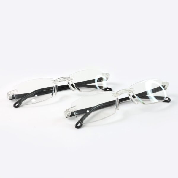 Pack of 2 Rimless Reading Glasses – Lightweight Comfort Readers