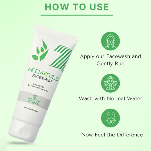 Zequz Neem & Tulsi Face Wash - (1 Pc / 100 ML)
