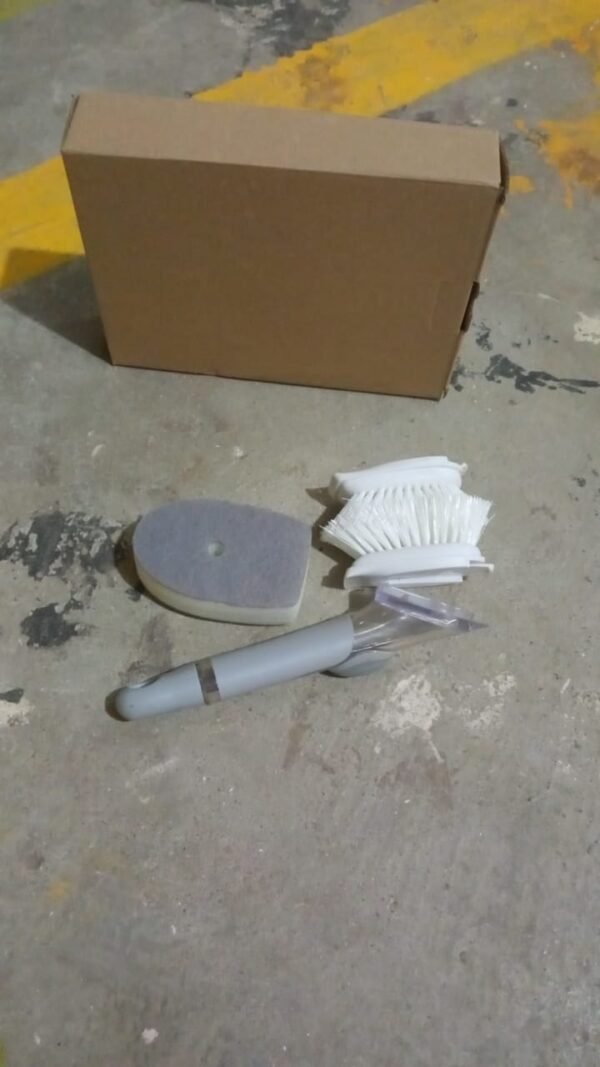 060b095c-3fcf-4710-be32-303ce74d2ff6.jpg Dish Scrubber Soap Dispenser, Soap Dispensing Dish Brush Set (1 Set / With Brown Box)