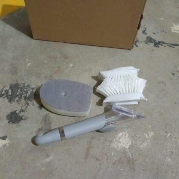 060b095c-3fcf-4710-be32-303ce74d2ff6.jpg Dish Scrubber Soap Dispenser, Soap Dispensing Dish Brush Set (1 Set / With Brown Box)