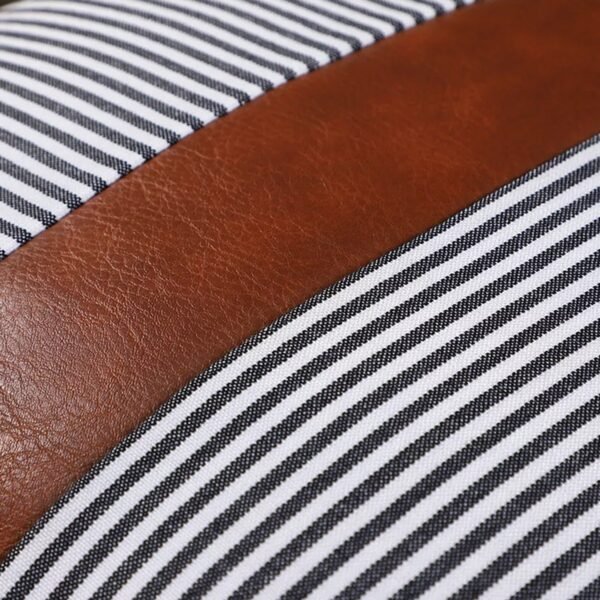 Pillow Covers, leather & cotton Cushion Covers (20 × 20 Inch / 1 Pair / 2 Pc)