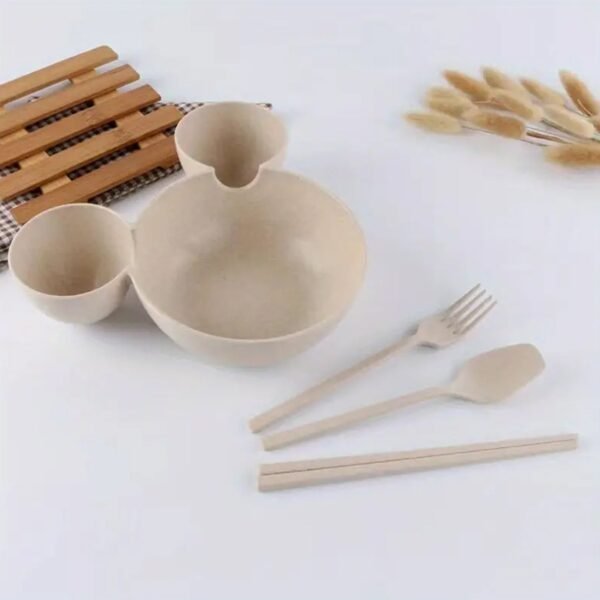 Mickey Mouse Shape Plates for Kids, BPA Free, & Unbreakable Children’s Food Plate