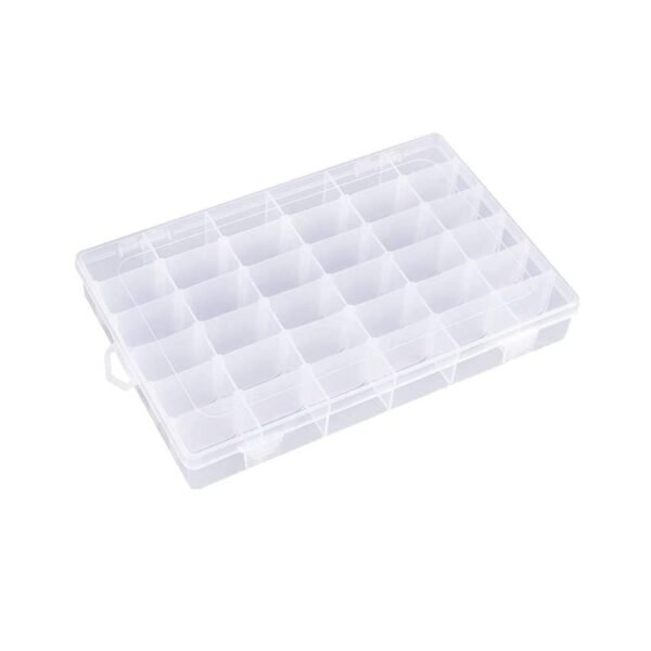06_01d46f6a-699d-45d0-bbfa-ab2b0fdd8759.jpg 36 Grids Clear Plastic Organizer Box with Dividers Jewellery Storage Box 1 Pc